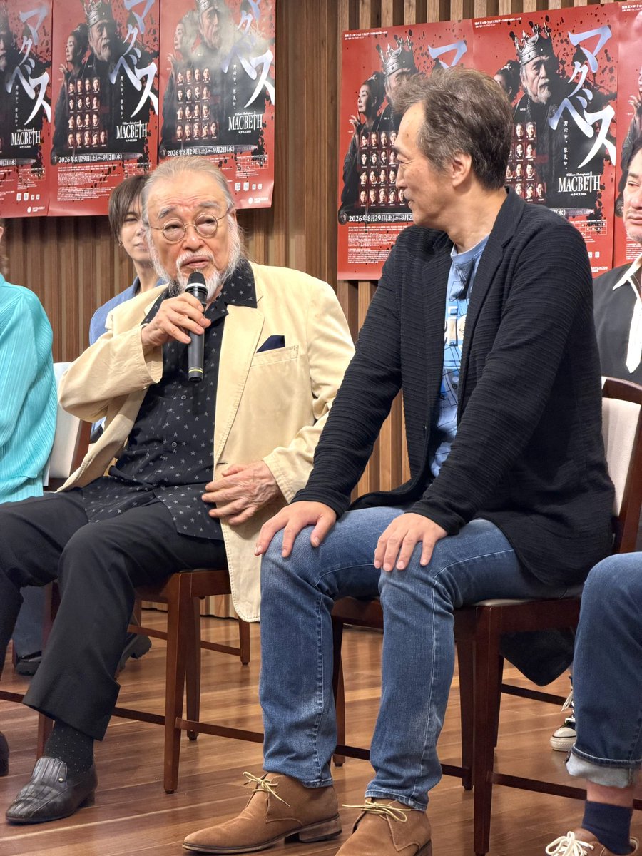 typromotion's tweet photo. #横内正シェイクスピア
舞台『#MACBETH2026』👑
＼チケット発売中！／

先日の制作発表記者会見の様子です📸

公演：2026年8月29日(土)〜9月2日（水）
場所：#三越劇場 

▼チケットご購入はこちら
https://t.co/0b3CSDtHsc

#マクベス2026 #横内正 https://t.co/Gm2nT9BZSR