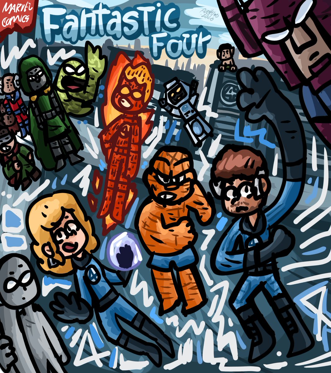 axelfilms22's tweet photo. fantastic four fanart 8)

#fantasticfourfirststeps #fantasticfour #fantasticfourfanart
#marvel #marvelrivals
#thefantasticfour #marvelstudios
#marvelfanart
#SueStorm #reedrichards #JohnnyStorm #BenGrimm 
#Invisiblewoman #humantorch https://t.co/6IFGkbtzrc