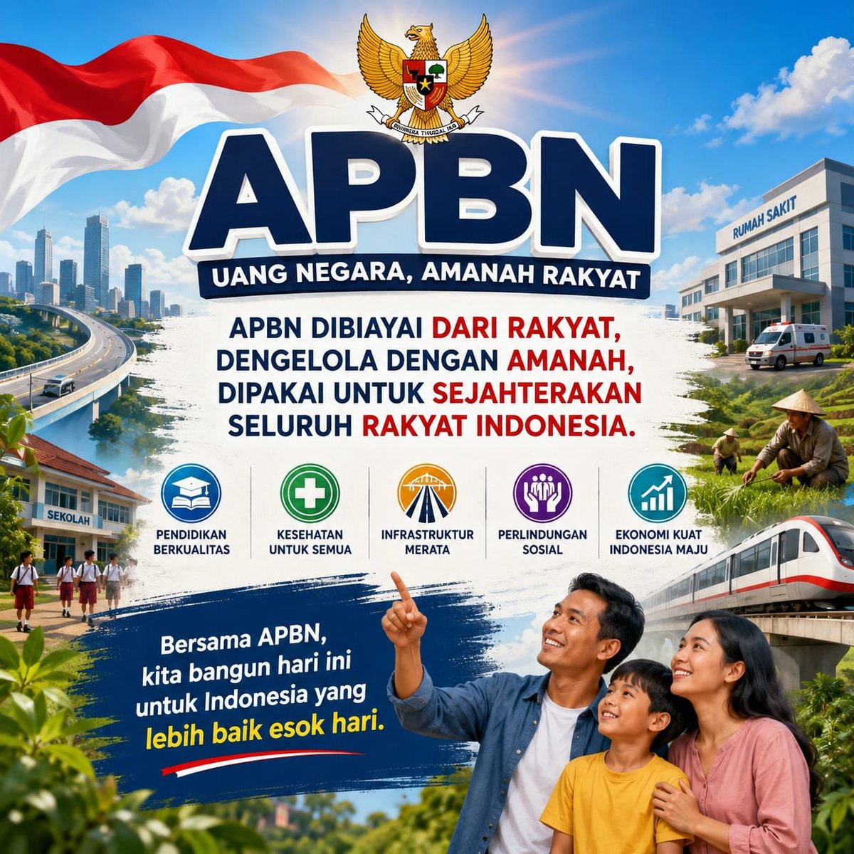 sintav30's tweet photo. APBN dibiayai dari rakyat, dipakai untuk sejahterakan rakyat. https://t.co/w5DtOD6wNZ
