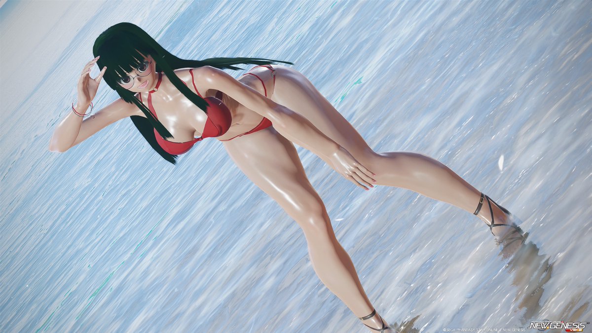 herael_key's tweet photo. #PSO2NGS 
#ぱにぽにだっしゅ
#橘玲
あまぬさん主催のイベント、#ぷそみゅ
サマーフェスタで急遽登壇した、
ぱにぽにだっしゅ！より橘玲です（╹◡╹）
楽曲リストに「黄色いバカンス」があったので、ひっぱり出した次第♫
水着は最終回に着ていたのを再現してます♪ https://t.co/UYtoZzL6AZ