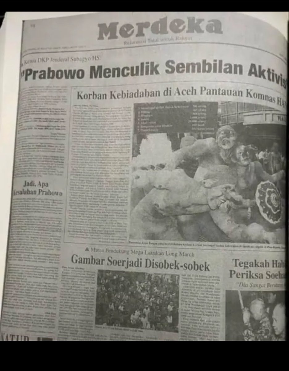 liogtttscrp's tweet photo. Menuduh jurnalis, LSM sebagai "Londo Ireng"
Padahal ayahnya nyediain senjata buat PRRI, garis keturunan dari ibunya yaitu Benyamin Tomas Sigar yang menangkap Pangeran Diponegoro. Dan dia kabur ke Yordania setelah menculik aktivis.

Kinda ironic https://t.co/UeQ0vC2zqW