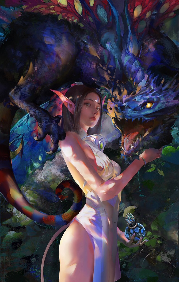 amber_ye9's tweet photo. An eight-year-old piece, from back when I was obsessed with trying to tame a faerie dragon in WoW's Feralas.
Still no luck. Don't ask. https://t.co/Imc385Mv6P