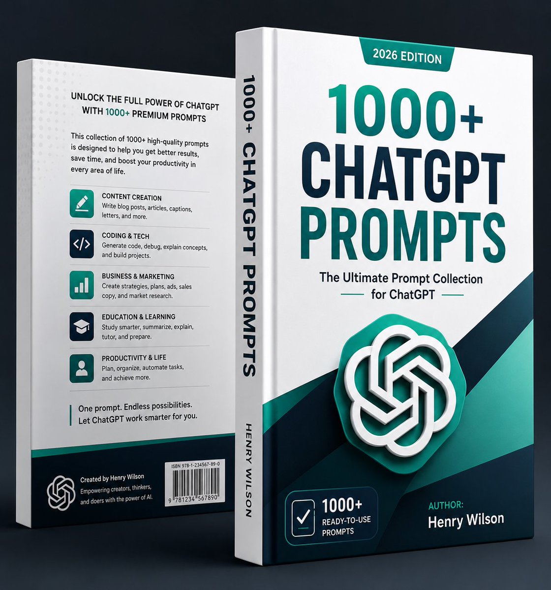 henry_wilson_ai's tweet photo. 🎁 GIVEAWAY: 1000+ ChatGPT Prompts (2026 Edition)

Want to unlock the full power of ChatGPT? 🚀

I'm giving away this 1000+ ChatGPT Prompts collection packed with ready-to-use prompts for: ✍️

 Content Creation 💻 Coding & Tech 📈 Business & Marketing 🎓 Learning & Education ⚡ Productivity & More

How to Enter:
 ✅ Follow @henry_wilson_ai 
❤️ Like this post 
🔁 Repost 
💬 Comment "PROMPTS"

🎉 One lucky winner will receive the complete prompt collection for FREE.

⏰ Ends in 48 hours. Good luck! 🍀