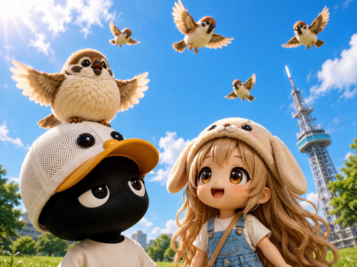 cW21kEL7Ze87277's tweet photo. 【こまるくん、元気な鳥さんたち!!】

ぽっちゃりスズメさんも飛びたくて頑張っています！

まずはダイエットで体を軽くしなきゃね(ง ･֊･)ง´-

#こまるくん #オリジナルキャラクター #名古屋 #ミニキャラ https://t.co/ql6sKJLk7r