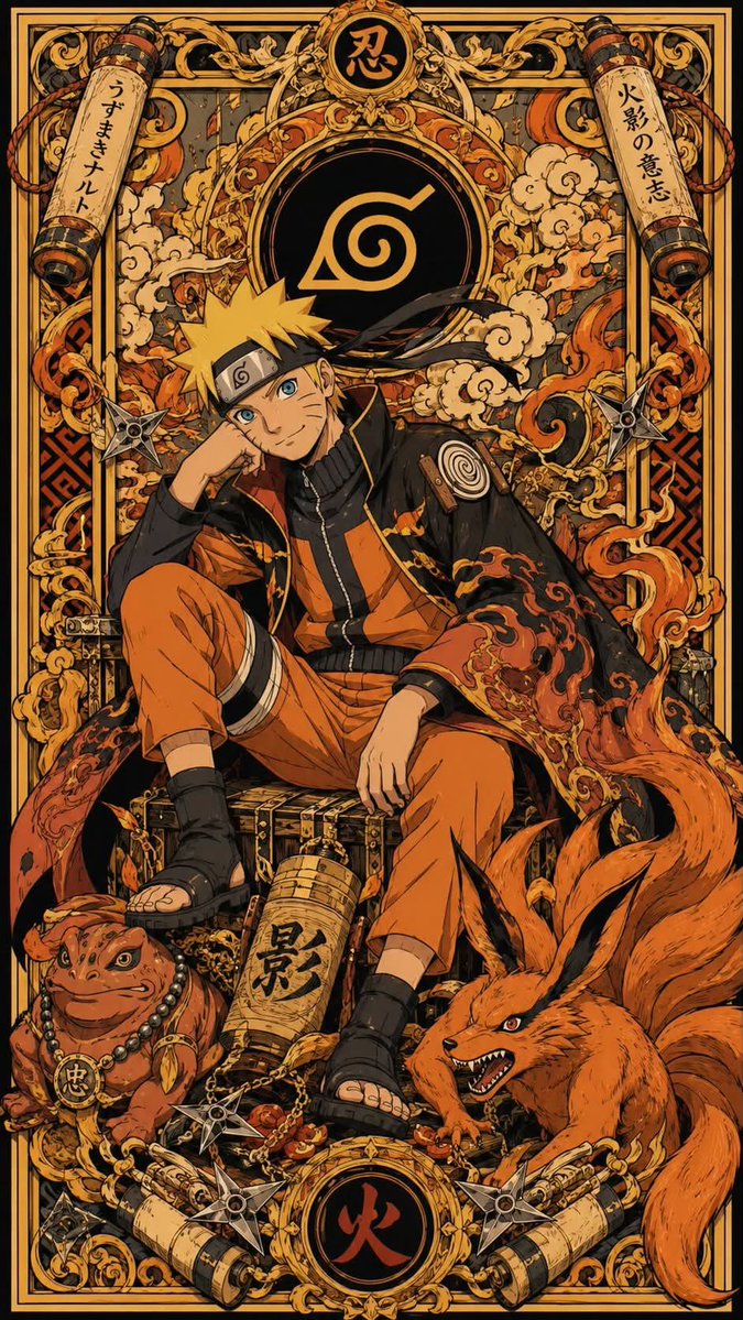 Deelaw_17's tweet photo. The Naruto Card Version 📇 https://t.co/6Bx0mnZ7y0