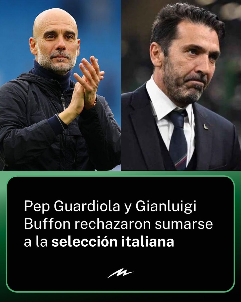 radiomitre's tweet photo. 🇮🇹 La Federación Italiana de Fútbol (FIGC) recibió dos negativas en pleno proceso de reconstrucción de la selección nacional tras no lograr la clasificación al Mundial 2026. 

❌ El director deportivo Paolo Maldini intentó convencer a dos personas para encabezar el nuevo ciclo, pero ambos rechazaron su propuesta. 

⚽ El objetivo era que Pep Guardiola se incorporara como entrenador, y Gianluigi Buffon regresara con un rol más activo que el que tuvo como jefe de delegación.