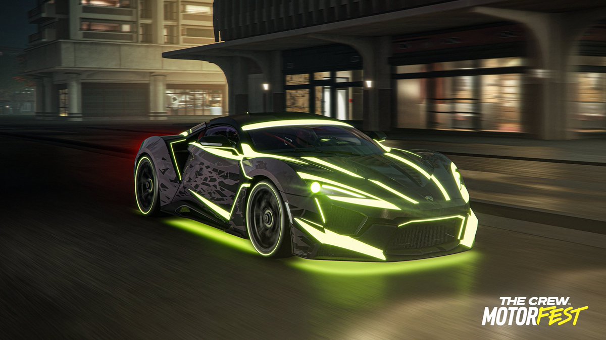 TheCrewGame's tweet photo. The W Motors Fenyr Supersport Radiant Ed. brings its design to life after dark 🌃 

Reflective accents emphasize every sharp angle of its bodywork at night, while exclusive Inner Flame Nitro and Radioactive Underglow complete the look 🔥

Now in #TheCrewMotorfest for 219 999CC https://t.co/7At76CGUmJ