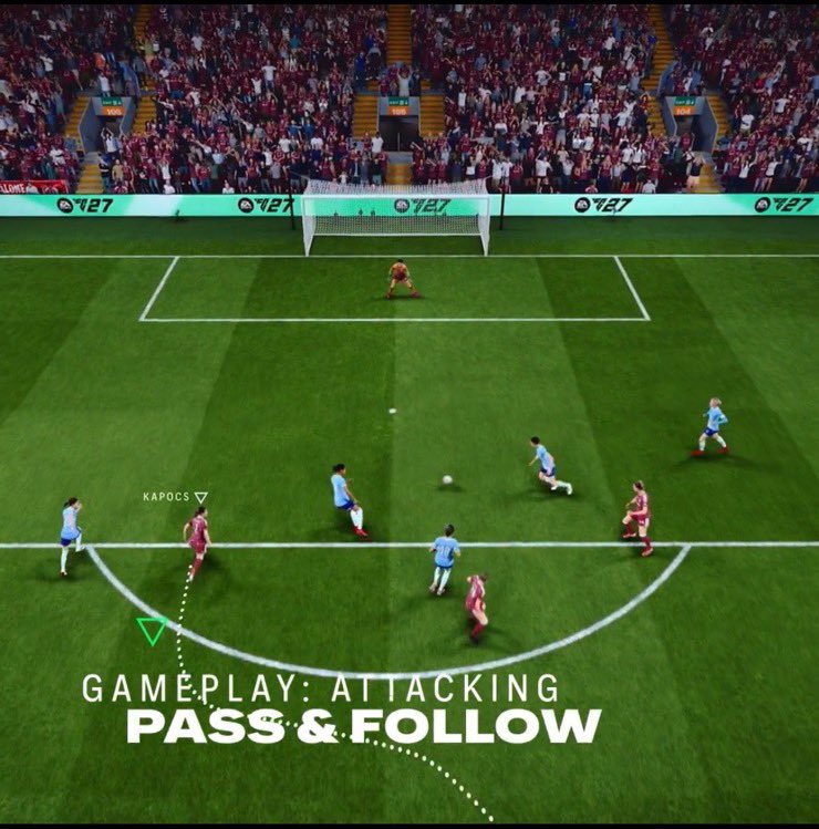 DealNestSA's tweet photo. � أبرز تغييرات Gameplay في FC27:

⚽ Curved Underlap: تحركات أذكى ومساحات أكثر وتقليل التسلل.
⚡ Pass &amp; Follow: تمرير ثم تحرك تلقائي لهجمات أسرع وOne-Two أسلس.
🛡️ AI Rebalance: دفاع أذكى، تمركز أفضل واعتماد أكبر على مهارة اللاعب. https://t.co/PipOFKm5kw