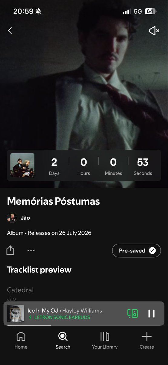 sitejaobrasil's tweet photo. 🚨 O PRE-SAVE DO MEMÓRIAS PÓSTUMAS JÁ ESTÁ DISPONÍVEL NO SPOTIFY! 

🔗 https://t.co/RuDweKRX9y https://t.co/AScXyK1P4V