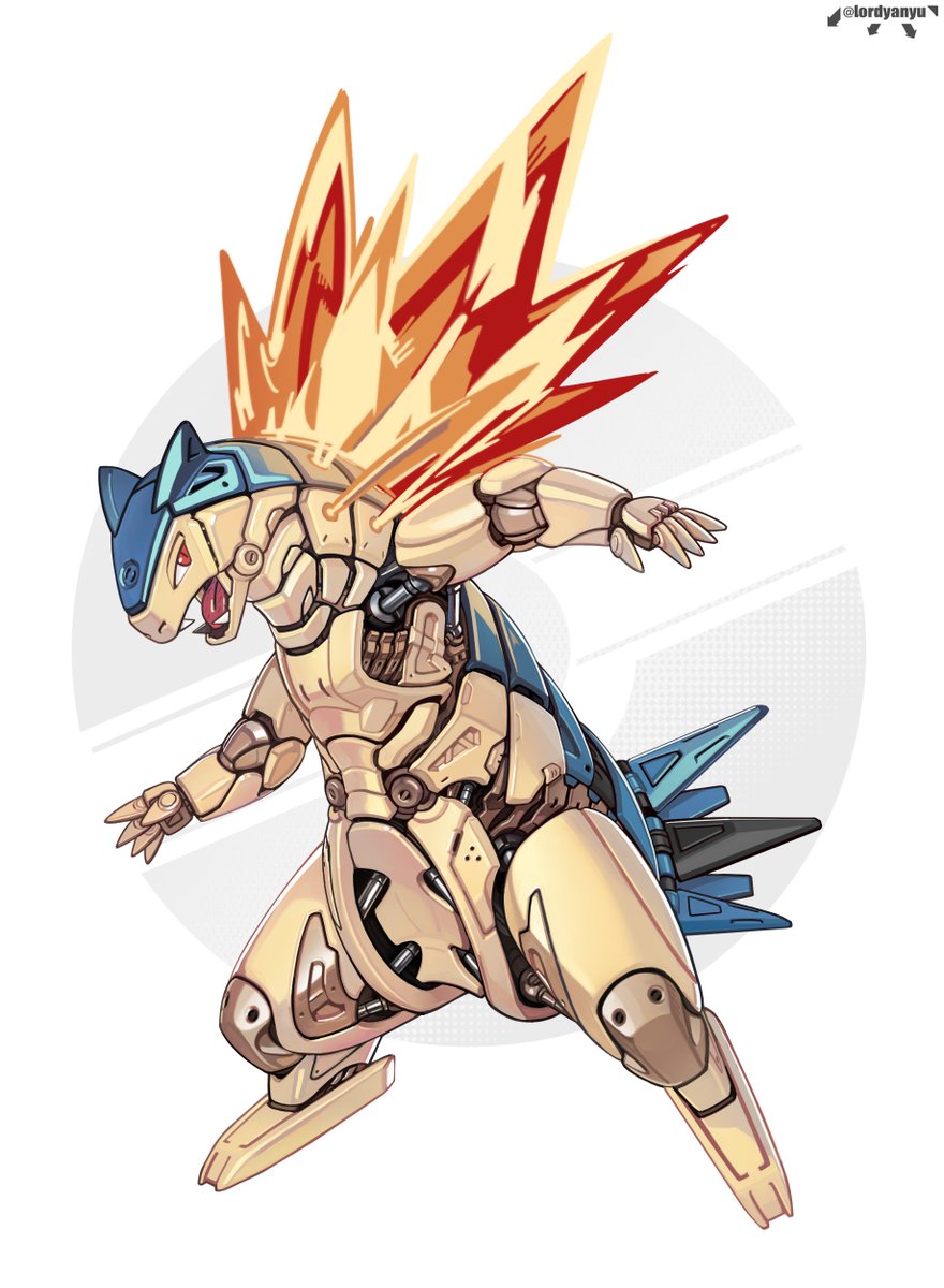 lordyanyu's tweet photo. robot Typhlosion https://t.co/9gTLbSuvbM