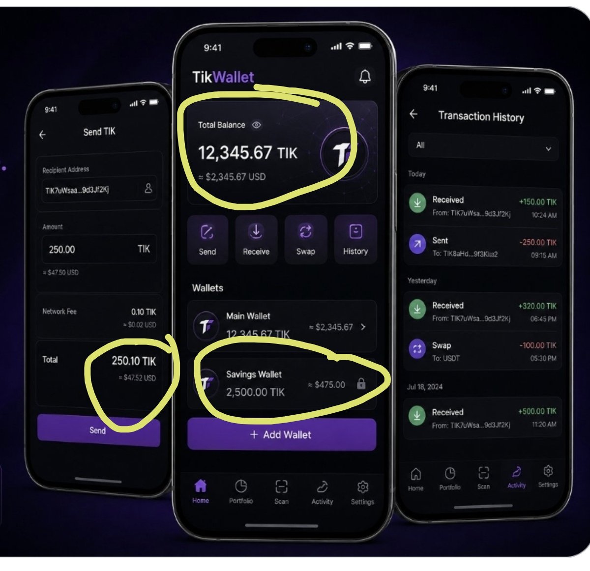 imnbd47's tweet photo. @Uzunca8486 @TikCoin_Network Calculation:
$2,345.67 ÷ 12,345.67 ≈ $0.19
So:
1 TIK ≈ $0.19
2,500 TIK ≈ $475
250 TIK ≈ $47.50
250.10 TIK ≈ $47.52
The Savings Wallet also shows 2,500 TIK = $475, which supports the approximate rate of $0.19 per TIK. https://t.co/qGzurlM1w2
