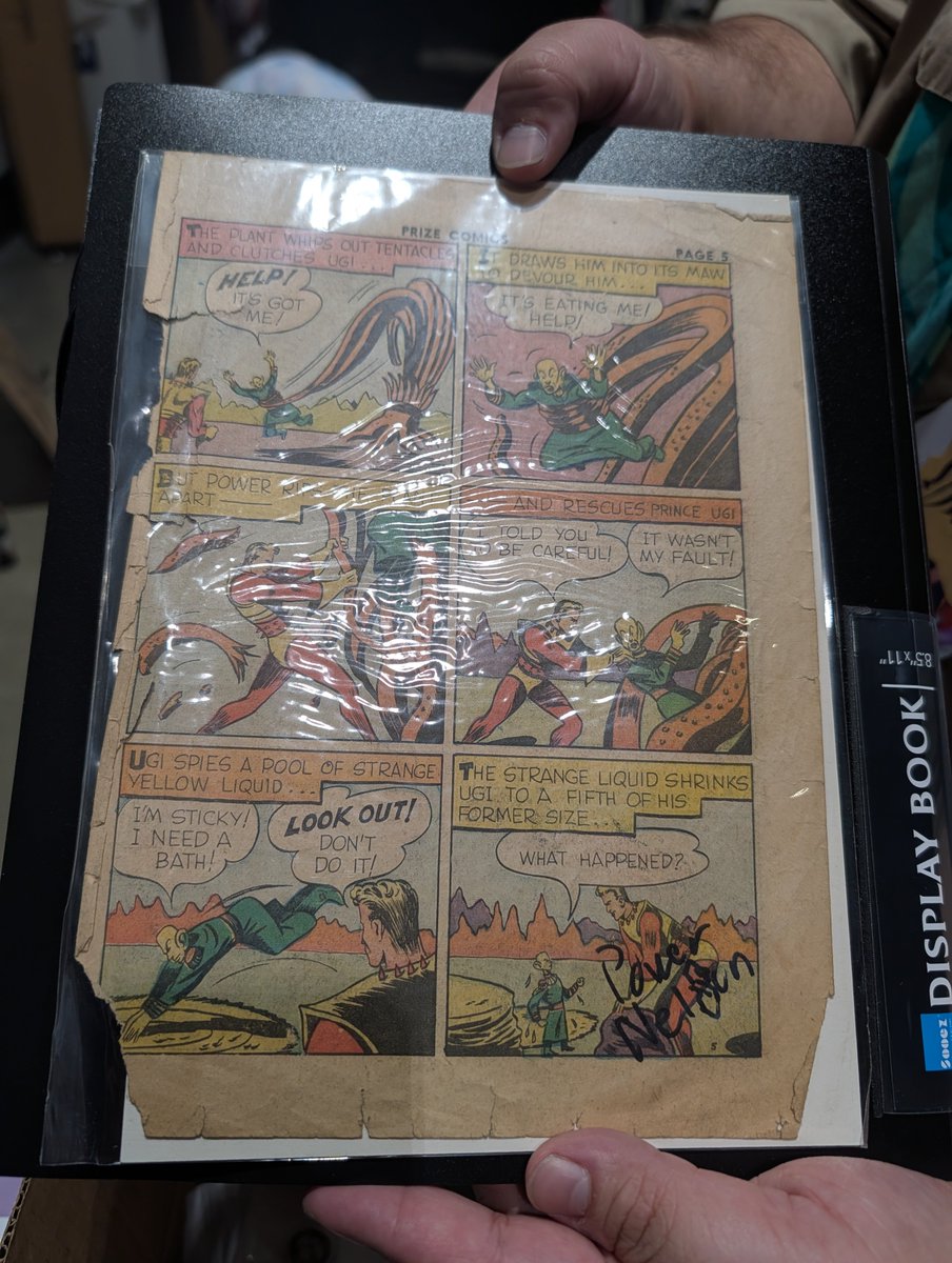 PowerNelsonVT's tweet photo. Today is one of my proudest moments in my career. For the first time, someone has asked for my autograph, and on a page from the comics no less.

Sometimes it's the little things that remind you it's all worth it. Thank you if you still like watching me. https://t.co/xRUdkLqPfD