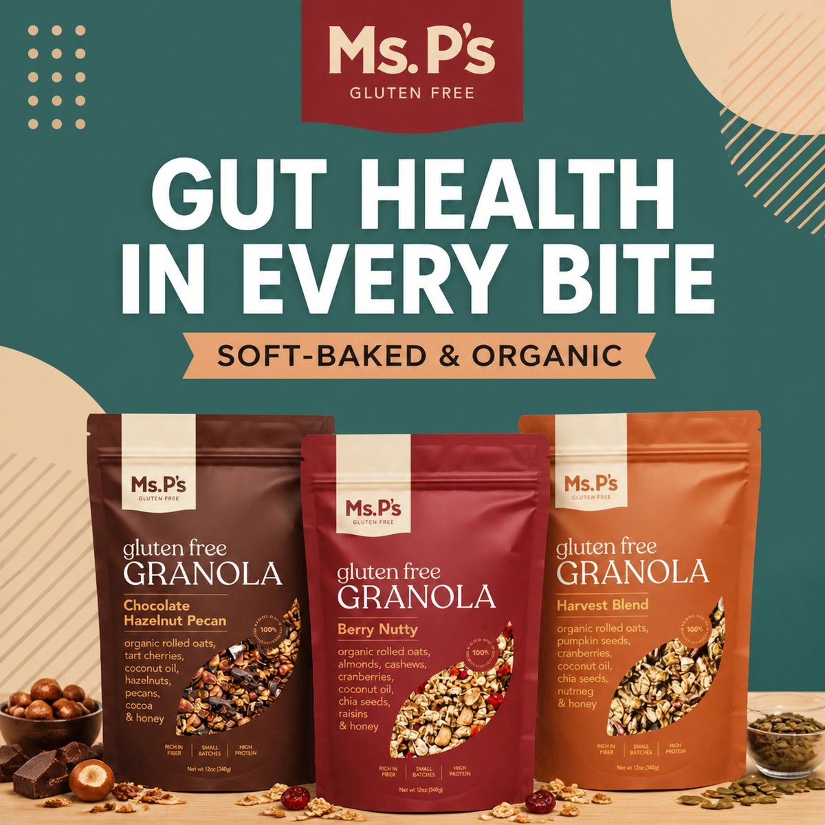 MsPsGFree1's tweet photo. 🌾 Oats are amazing for gut health! Our soft-baked organic oats provide prebiotic fiber to nourish your microbiome with every delicious bite. Stay healthy and stay blessed! ✨

#GutHealth #GlutenFree #BestGranolaEver #MsPsNation https://t.co/bdybvAhaaC