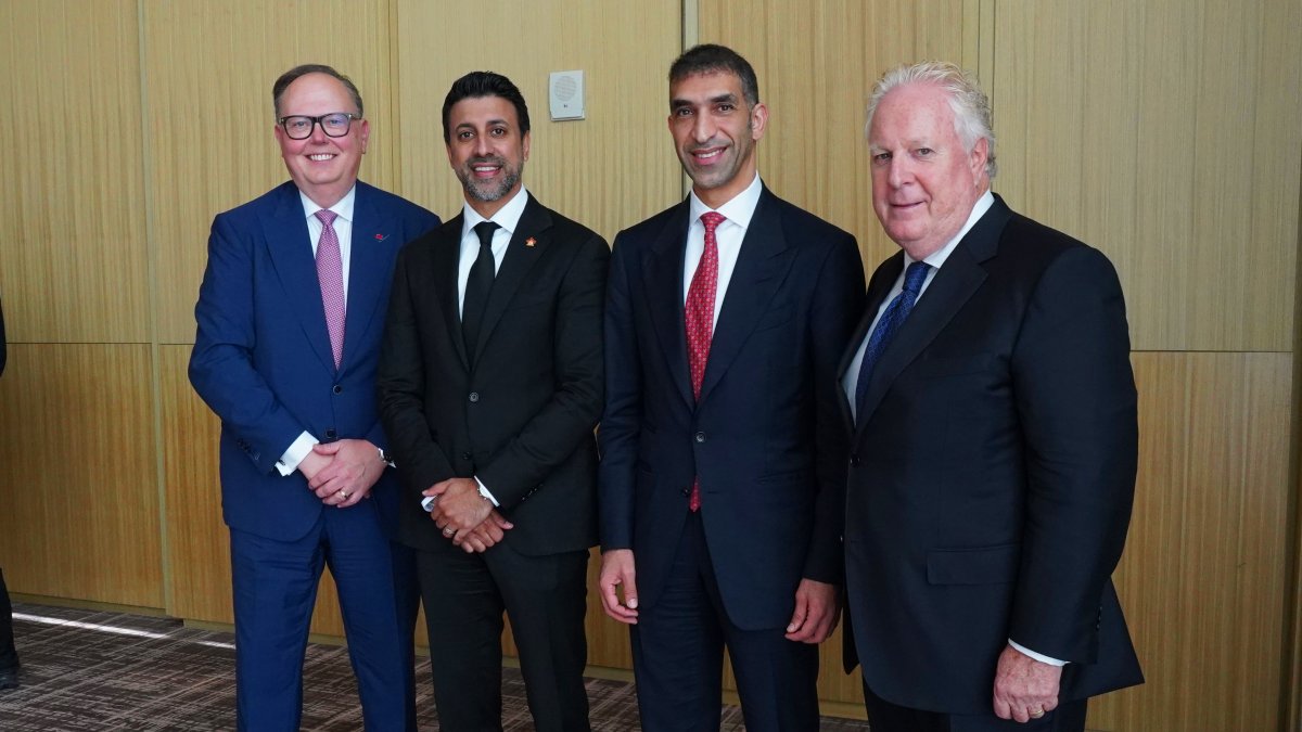 CanadaTrade's tweet photo. 1/2 In Toronto, Minister Sidhu and H.E. Dr. Al Zeyoudi, UAE Minister of Foreign Trade, announced the conclusion of the Comprehensive Economic Partnership Agreement negotiations: https://t.co/o5NS0nFkQX https://t.co/aKEPqBckNo