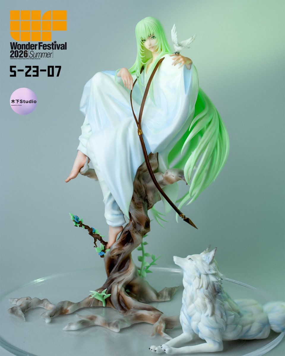 studiokinoshita's tweet photo. 7/26 WF2026S【Wonder Festival Summer】

Garage Kit「Enkidu」

■ Sculptor& Painter:木下世希 @kinosjitaseki
■ Booth：5-23-07「木下Studio」（Hall 5）
■ Price：35,000 Yen
■ Contents
・Available For Sale：15 pcs
・Resin Cast
・Includes Decals
・Assembly Instructions Included

#WF2026S #WonderFestival #FGO #Enkidu #FateGrandOrder