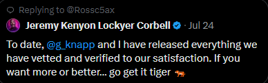 UAPWatchers's tweet photo. 🚨Remember when Corbell said he had more evidence, a 100 journalists would release if the Gov didn't?