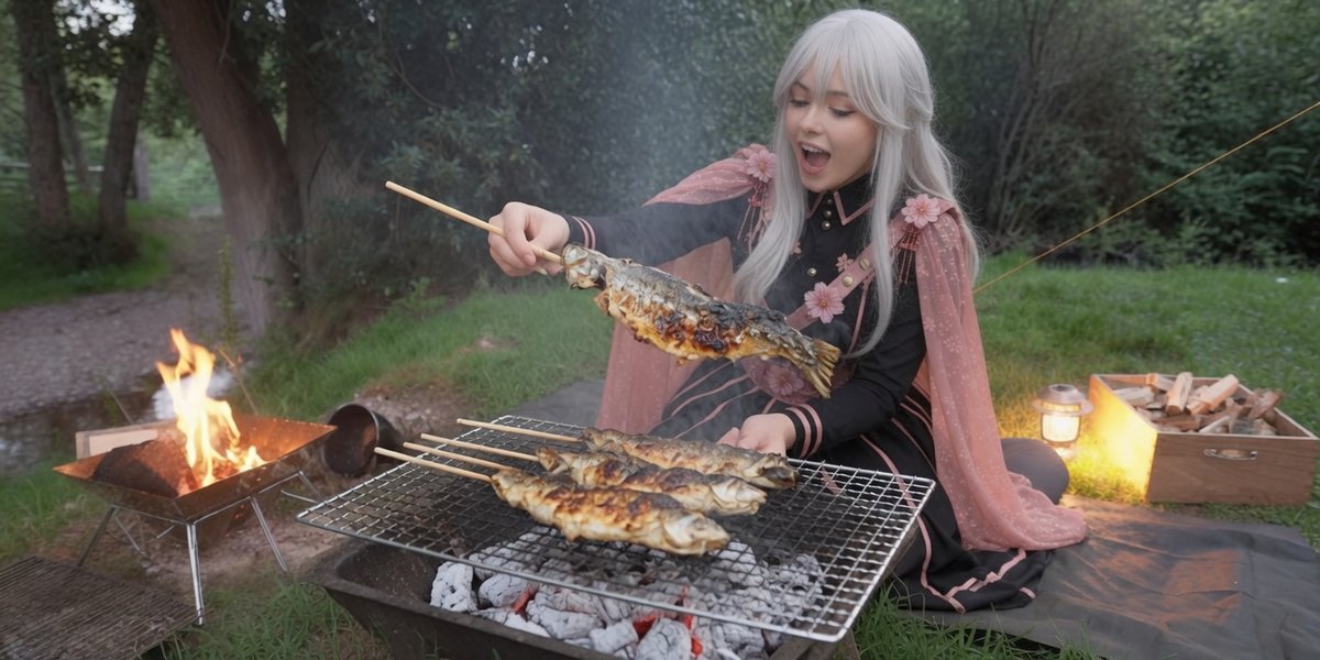kureakurea01's tweet photo. 川で釣った魚を焼いて食べたい🐟🔥 https://t.co/SONUcrO0fq