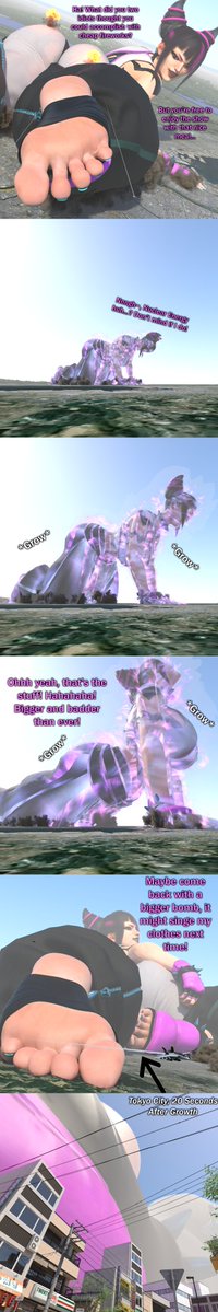 Killamanjaro53's tweet photo. You fools! Nukes only make her bigger! #SizeTwitter #Juri #StreetFighter https://t.co/U1KQcqdVBi