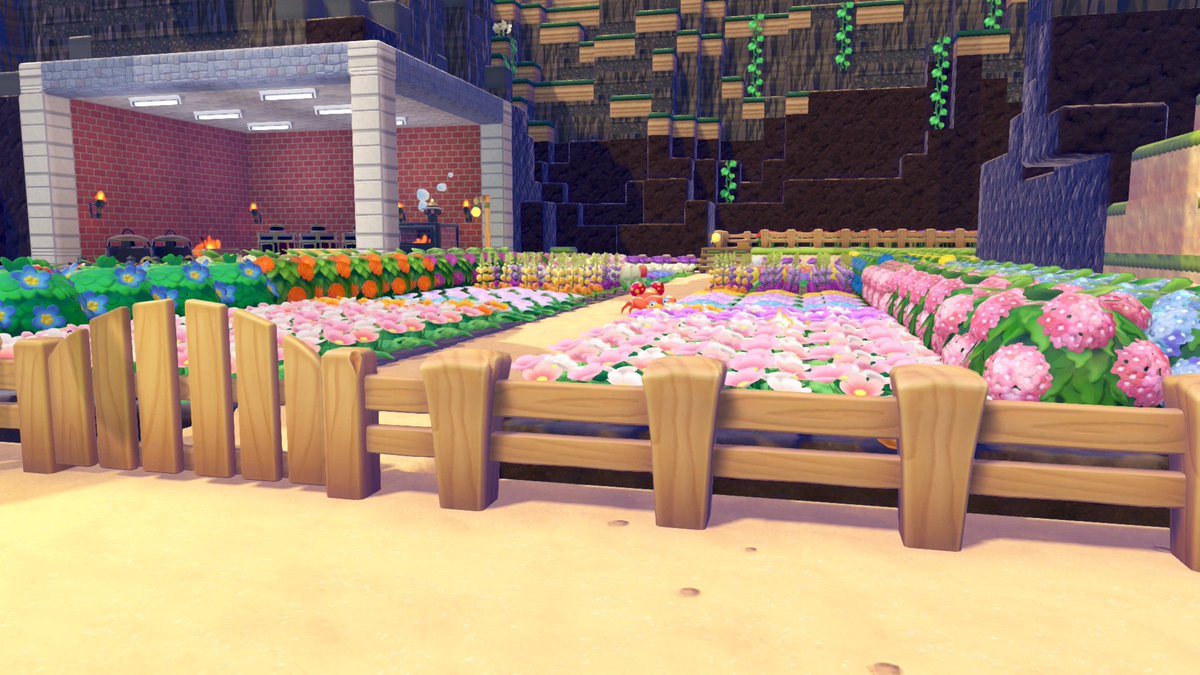 cozyworldview's tweet photo. お花畑を作りたくて種集めて、一時的にお花咲かせてた場所をリア友が整地してお花畑にしてくれてた😳✨
ただ…場所が違う🤣農園の隣、花畑用に今整地してる（2枚目）って言っておいたんだけど…敢えて整地せずに置いてた1枚目もある意味崖隔てて農園の隣なんよね🤣
勘違い面白いからこのままにしとこ🤣 https://t.co/l72IwNCdq9