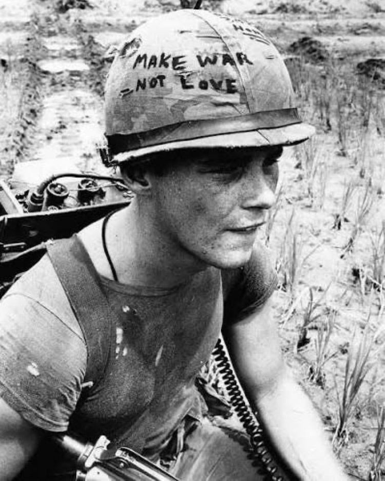 RHyperboreo's tweet photo. The 1960s were the triumph of imbecility. 

“Make love” as a synonym for anything that implies a life without any higher aspiration: without conquest, violence, dominion, and greatness. 

It was obvious that a civilization that assumed such premises - as the Western one did - would end up in a continuous state of decomposition.