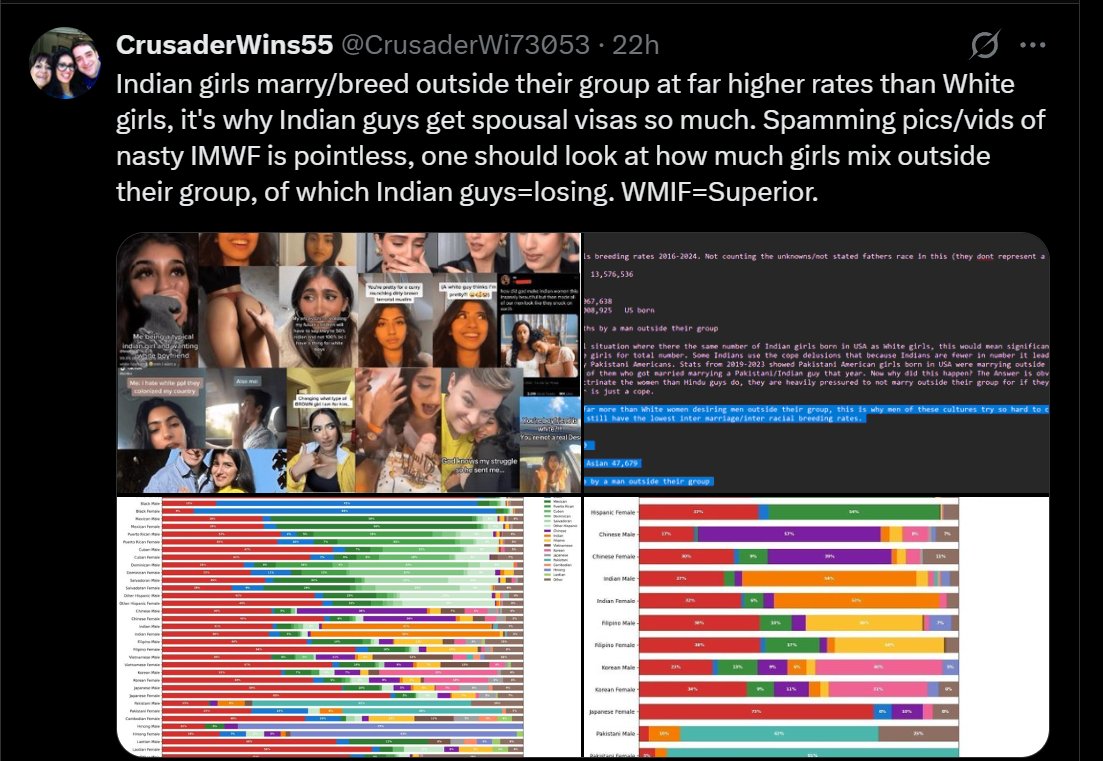 CrusaderWi73053's tweet photo. @VickyyLord @biduprampti @ShadowSkully @Wozi2wozi As an inferior Indian guy, MUH COPING! (Your fav word) is what you do 24/7. While not all South Asian guys exhibit mentally ill delusional traits like RetardVicky and BiduRetard, a significant number do. Someone of an inferior Culture calling others "subhuman" ,okay there 🤡💩 https://t.co/hvwf1nV9vT