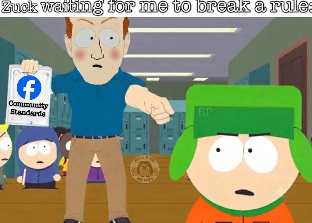 KitchenSink470's tweet photo. Zuckerberg on my Facebook page waiting for me to slip again so I can go back to FB jail. 🤣🤣🤣 https://t.co/gvkBOa9kph