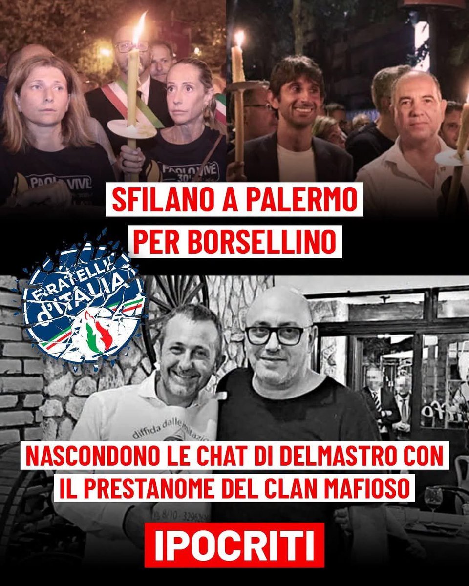 Ilsanto87's tweet photo. @FratellidItalia Li conosciamo i vostri obbiettivi , siete una banda di criminali https://t.co/PXt8Lv5Tfg