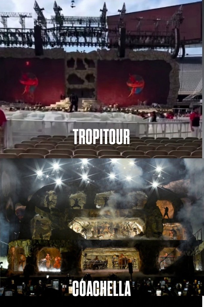 Fi0naDG's tweet photo. Ella viene con más de lo mismo 😴 se filtra el escenario del TROPITOUR de @karolg y es una versión paupérrima y barata de Coachella,de seguro va a repetir los mismos outfits, predecible... https://t.co/98AfYA0hoR