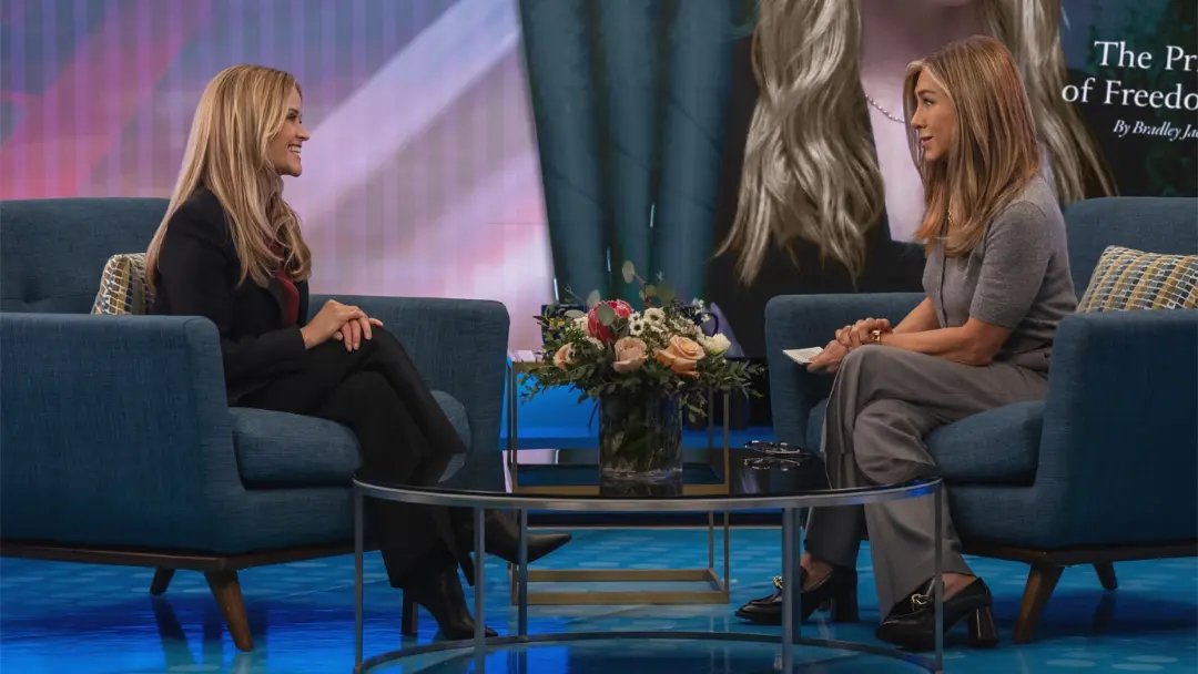 jen_aniston744's tweet photo. The Morning Show, with Reese Witherspoon. Returning for its fifth and final season in 2027. #themorningshow #appletv #hellosunshine https://t.co/eYTO9TJBWW