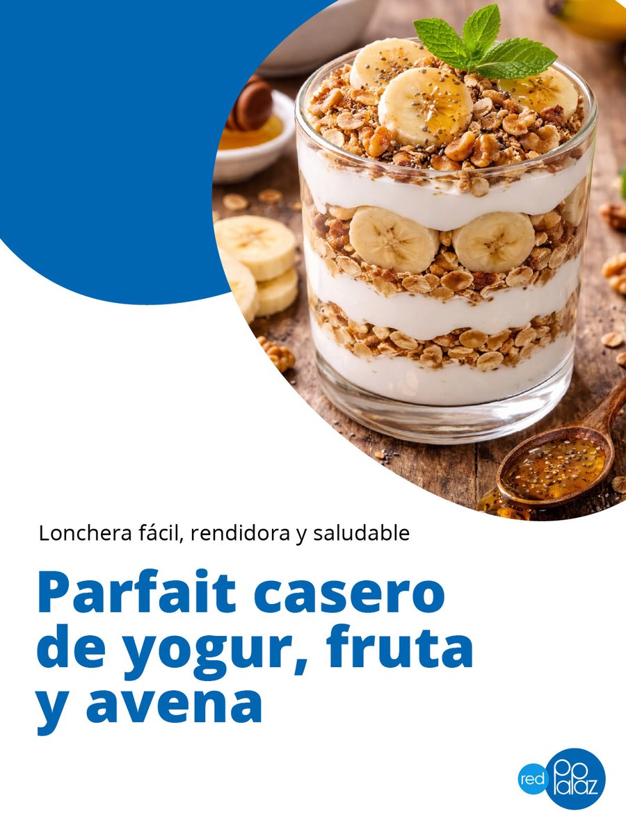 RedPaPaz's tweet photo. 🥣🍌 Lonchera para la familia - lista en 5 minutos

Yogur natural + fruta + avena = una opción fácil y saludable para toda la familia.💚
Sin ultraprocesados, sin complicaciones y perfecta para preparar desde la noche anterior.

👉 Comer rico y real también hace parte del cuidado. https://t.co/dY2CSYEQcq