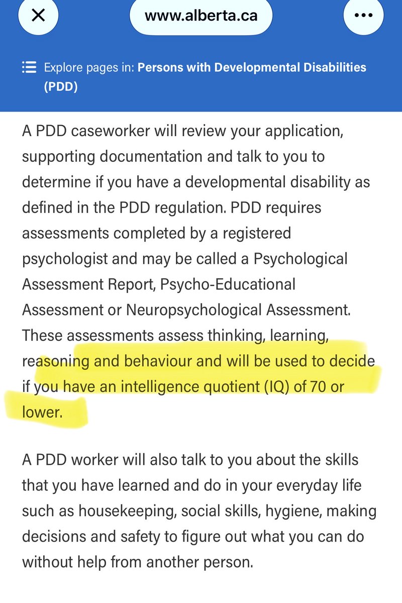 buperac's tweet photo. If your IQ is assessed under 70 you can get $1740/month from the Alberta Government, $200/month from the Federal Government and a disability tax credit. 

Why isnt an IQ test integrated into immigration?
We are literally funding retards. https://t.co/epIo24akP6