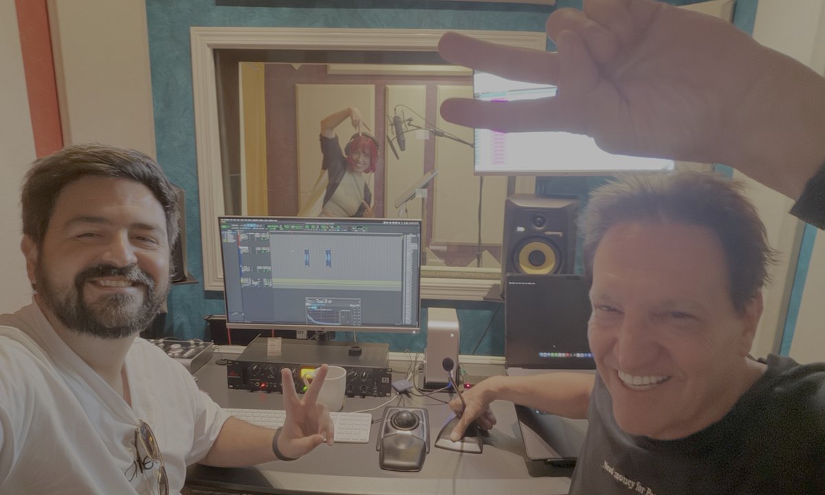 The_Bill_Black's tweet photo. At Studio NIKKE with @KayliMills recording groovy NIKKE things!  #Nikke_en https://t.co/8HtMupyiwG