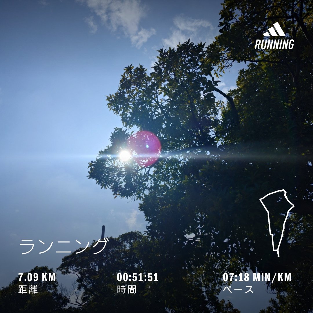 homma_t's tweet photo. あつ〜い☀
走るのに適さない季節ですね
日陰を探して短めに走りました🏃♂️
#run #running #saturdayrun #julyrun https://t.co/KKidCaWwKv