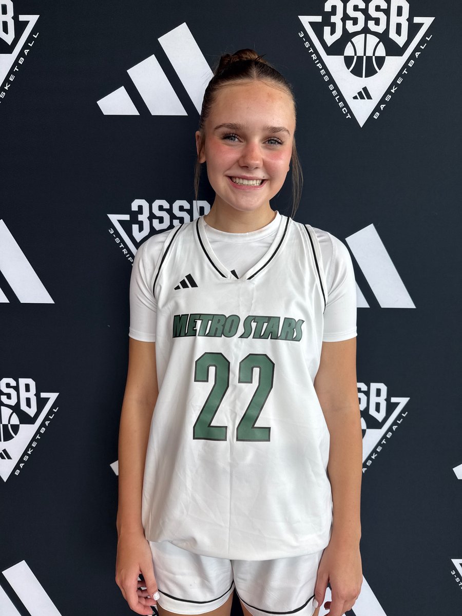 scopescouting's tweet photo. 🚨 FINAL | 16U Single Play-In Game | adidas 3SSB Girls Championships

MN Metro Stars advanced to the Sweet 16 with a 73-49 victory over Texas LoneStar. Metro delivered one of Day 1’s most efficient offensive performances, shooting 71.8% from the field, 66.7% from three and a perfect 5-for-5 at the free-throw line.

Metro outscored Texas LoneStar 68-45 from the field and 5-4 at the line, accounting for the exact 24-point margin. Texas committed only four turnovers and recorded 10 steals, but Metro’s exceptional shot-making overcame the possession difference.

Metro’s five leading scorers combined for 67 points while shooting 26-for-35 from the field and making 10 three-pointers. Tate Addler led the group with 22 points and four threes on 8-for-11 shooting.

MN Metro Stars
• Tate Addler – 22 PTS, 3 REB, 4 3PM, 8-11 FG
• Brooke Soash – 14 PTS, 2 REB, 2 AST, 5-6 FG
• Peyton Hoffman – 12 PTS, 9 REB, 6-9 FG
• Kaylee Dilger – 10 PTS, 2 3PM, 4-5 FG
• Veda Makepeace – 9 PTS, 3 3PM, 3-4 FG

Texas LoneStar
• Mira Ramsey – 20 PTS, 2 STL, 6 3PM, 7-10 FG
• Jai Johnson – 11 PTS, 5-8 FG

MN Metro Stars advance to the 16U Sweet 16.

@SportsPassports @3SSBGCircuit @MnMetroStars @TateAddler @BrookeSoash @PeytonHoffman24 @kayleedilger @MiraRamsey2029 @JaiJohnson2029 
#3SSB #adidasBasketball