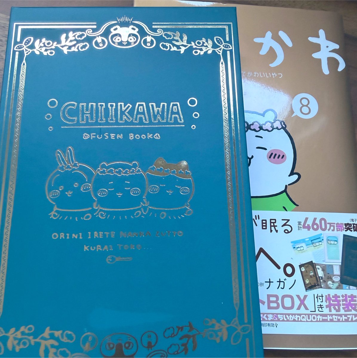 12kanikani's tweet photo. 発売当時に購入していたちいかわ8巻の特装版、映画を観た後だとさらにクる...罪を犯した2人が終身刑にかけられるシーンが裏側にあって... https://t.co/fqiaqmFfgm
