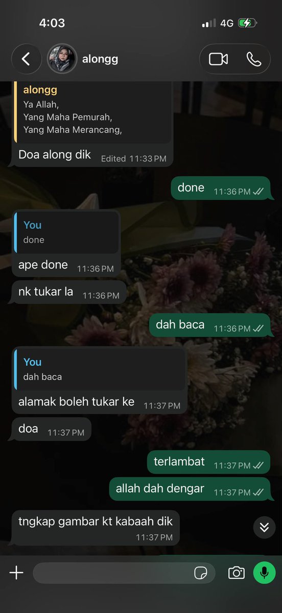 kamaghul's tweet photo. “Terlambat, Allah dah dengar”

Boleh pulak dia nak tukar-tukar doa 😭 https://t.co/ylcKz01i5P