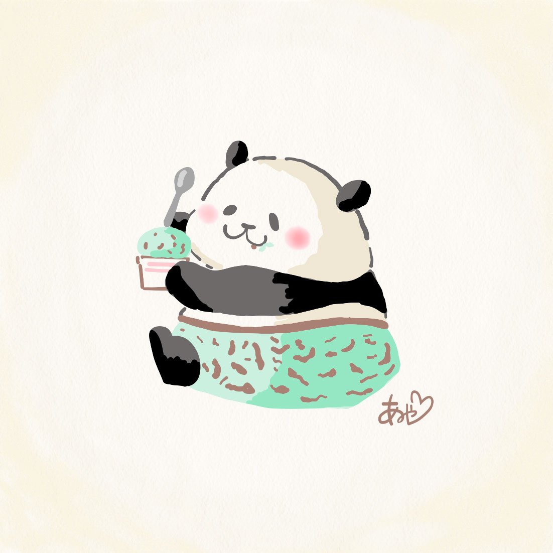aaa_ayasaa's tweet photo. チョコミン党なコたち
#イラスト #イラストレーション #チョコミント #illustration #ペンギン #パンダ https://t.co/74kKTkRrHD