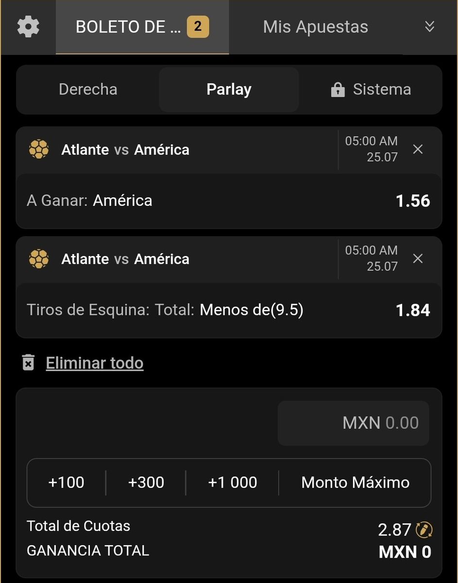 Chocolatao10's tweet photo. @Betvipmx Los betbuilders " crear apuesta" no esta funcioando bien, mejor usar parley https://t.co/0imn2Tbr1t