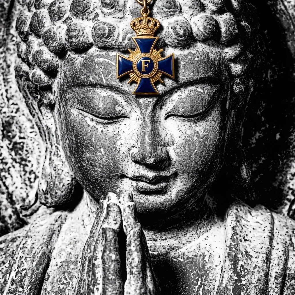 TorchTheEarth__'s tweet photo. "Napoleon was not born into ideal times... Nor Cromwell... Cervantes was a SLAVE... Oudinot was wounded 34 TIMES... the losses we take day by day are never in STONE... there is a stone Buddha in my garden, he told me to cultivate "Kṣānti"... push on... now more espresso..." https://t.co/zwH4e0JOk9