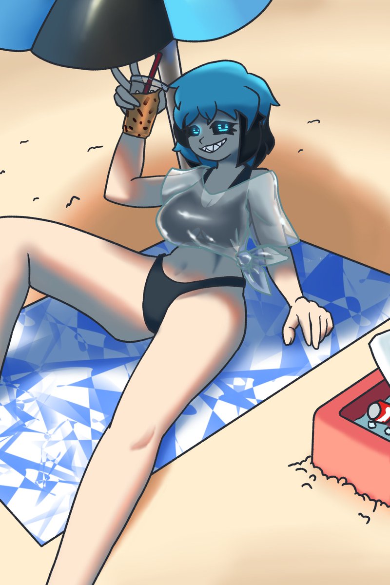 Choco2Sun's tweet photo. A lil something for my girlfriend(@StarlitWalkway )'s mid-summer birthday :D https://t.co/OXksYRju3X