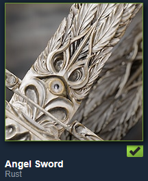 Bururik2's tweet photo. Angel Sword has been accepted into the game! Thanks @playrust https://t.co/vzkj9hK2F1