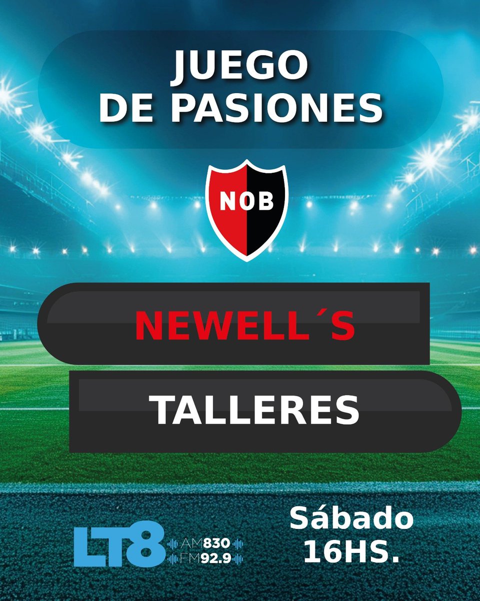 ByPabloDj's tweet photo. Sábado de fútbol: @Newells vs @CATalleresdecba por @LT8am830 📻 https://t.co/jBoxlUQXYx