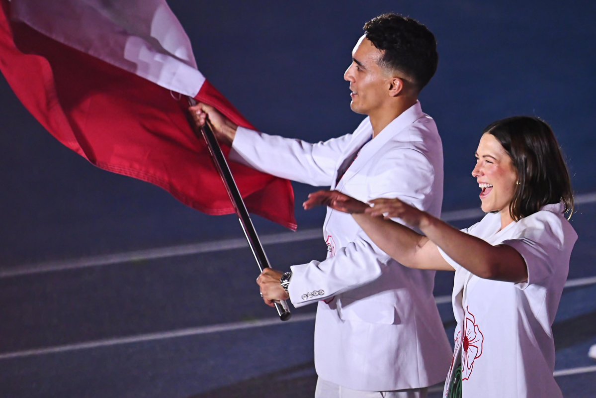 COM_Mexico's tweet photo. México abre los Juegos Centroamericanos y del Caribe Santo Domingo 2026 reafirmándose como la nación más ganadora de la historia.
Los olímpicos Gabriela Rodríguez  y Juan Celaya hicieron vibrar el Félix Sánchez al frente de nuestra delegación. ¡Vamos con todo! 🇲🇽✨ https://t.co/xSISNtsF5l