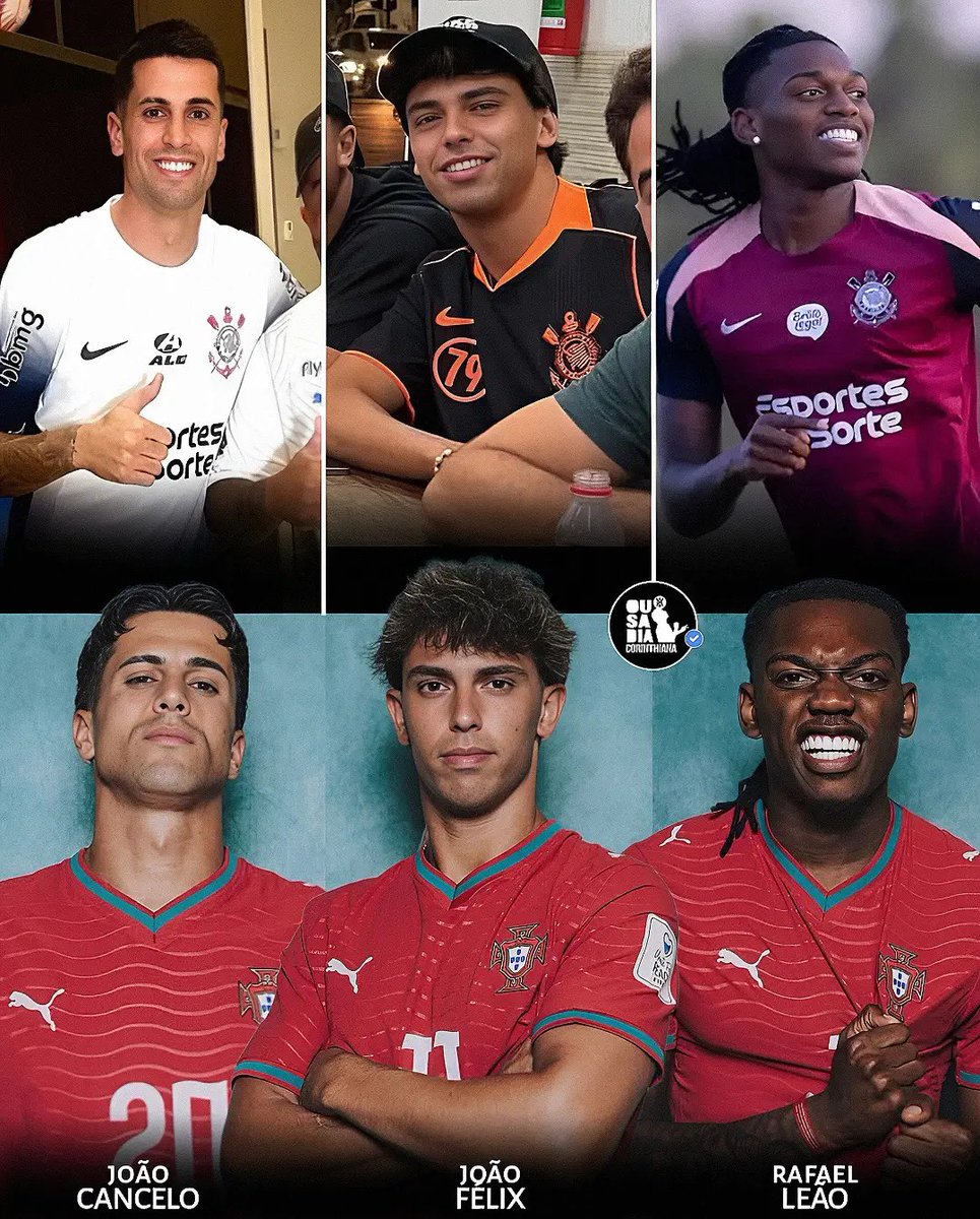 elyelsccp's tweet photo. Os jogadores portuguêses são muito Corinthians 🦅🇵🇹 https://t.co/uVbjJpEcYh
