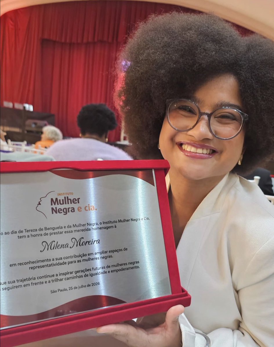 tuittandoray's tweet photo. você merece MUITO milena ✊🏽🤎
MILENA NO PRETAS NO PODER https://t.co/PeMUN7DNjy