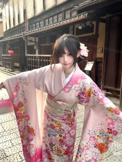 CroNiks's tweet photo. Wearing a pink floral kimono, stepping into timeless Japanese charm
wav https://t.co/dukRojd9XS