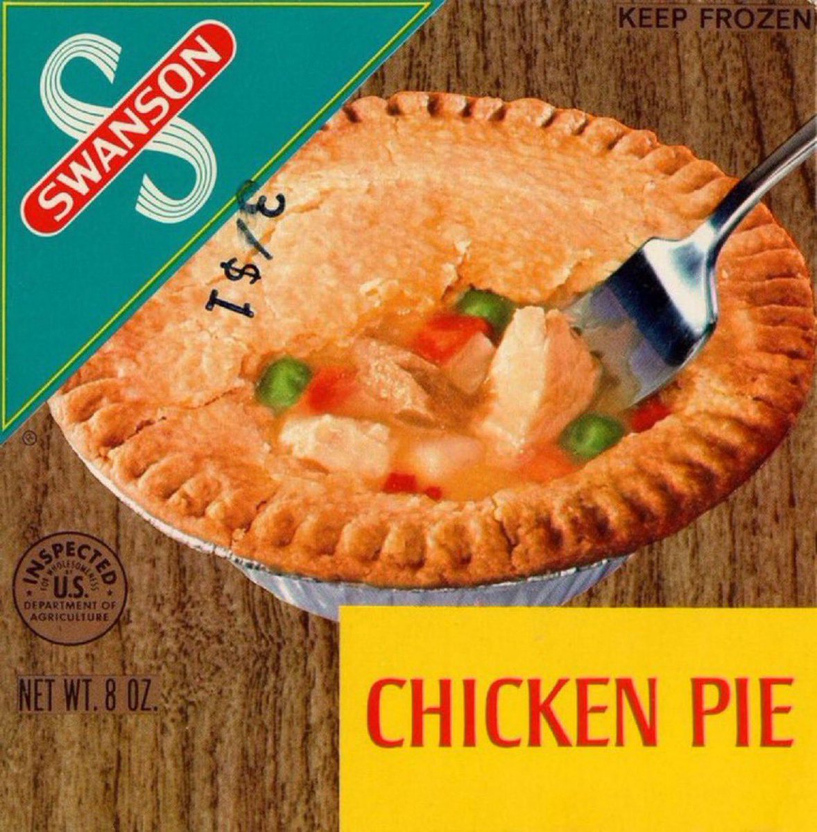 Super70sSports's tweet photo. Three chicken pot pies for a dollar is the kind of deal that made this country great. https://t.co/1EZBwsviWf