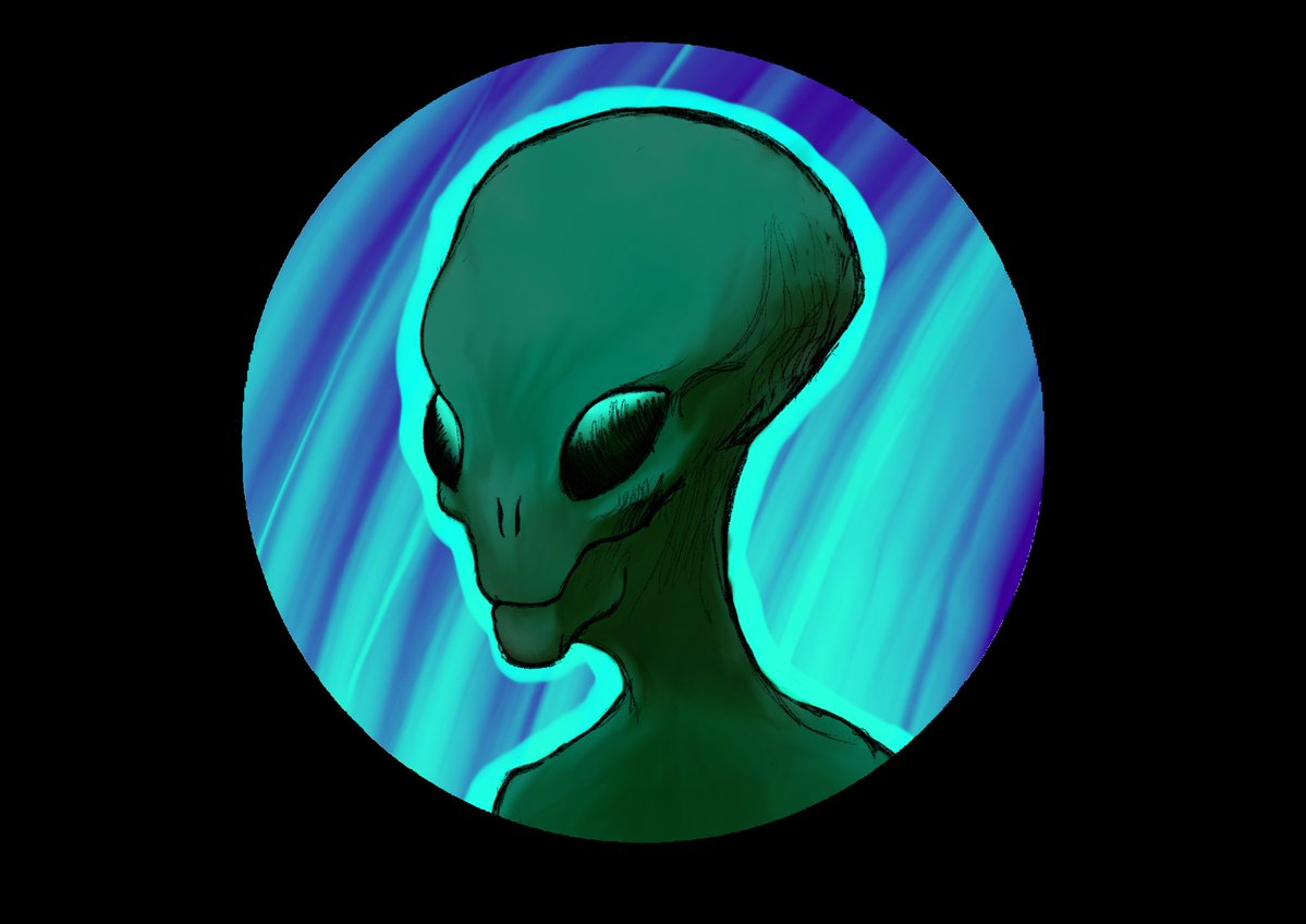 TheAtomicX1's tweet photo. Might make for a potential pfp in the future, but regardless, this is my take of the typical "grey" alien, and I actually really liie the way it turned out. I made this a few weeks back when aliens and ufos were really on my mind. https://t.co/XrVMSNfA7t