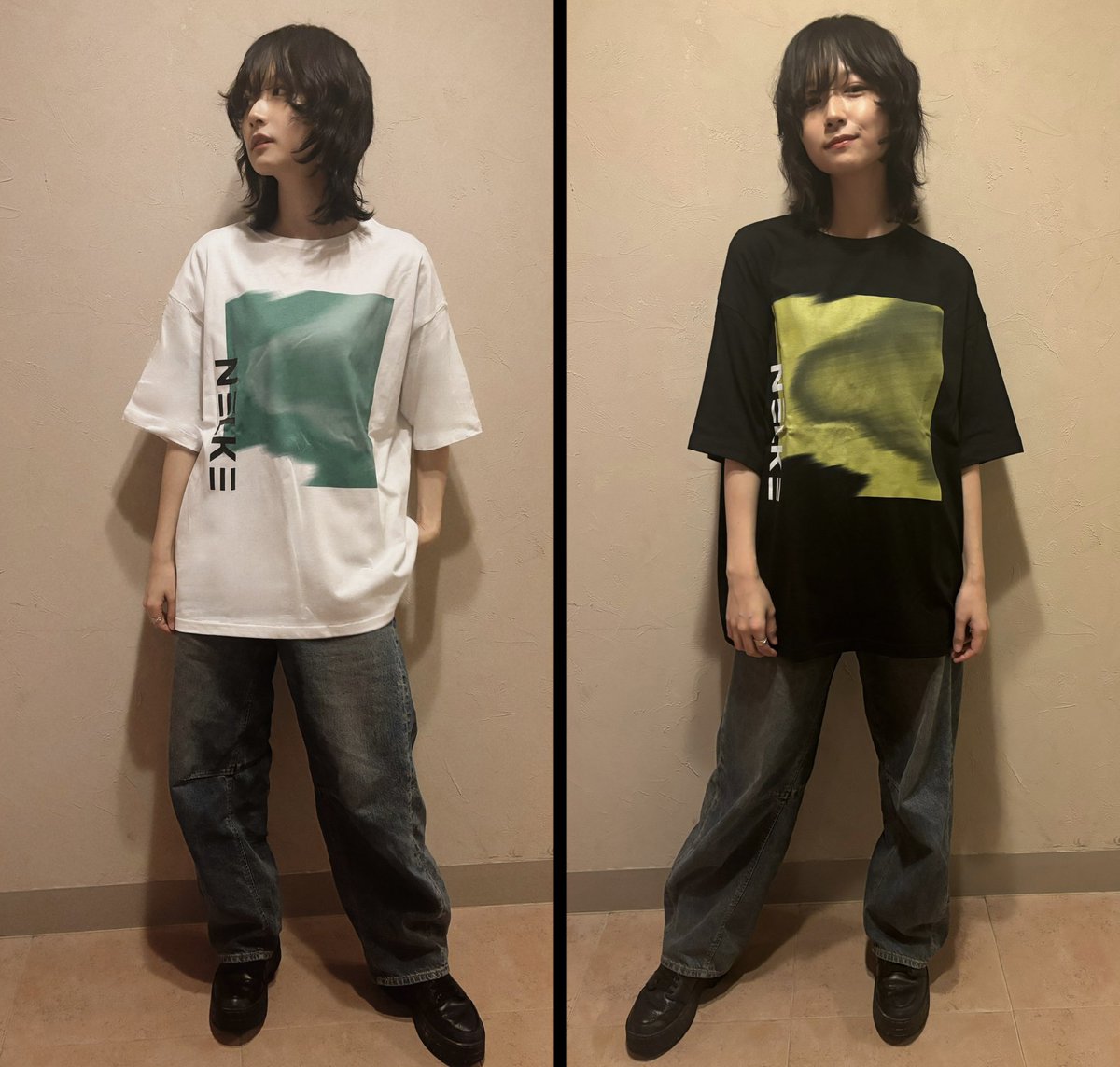 NLK_RRK's tweet photo. 【🚨🆕新Tシャツが届きました!!!!!】

本日7/25のムロフェスから
新Tシャツ販売開始✨

▪︎NELKEデザインTee ¥4,000-
サイズ: M／L／XL

白・黒の2色展開🍀
普段着でも着られるおしゃれデザインTです！🦕🛍️

着用画はこちら💁‍♀️

#NELKE https://t.co/EC7hOEmpxD