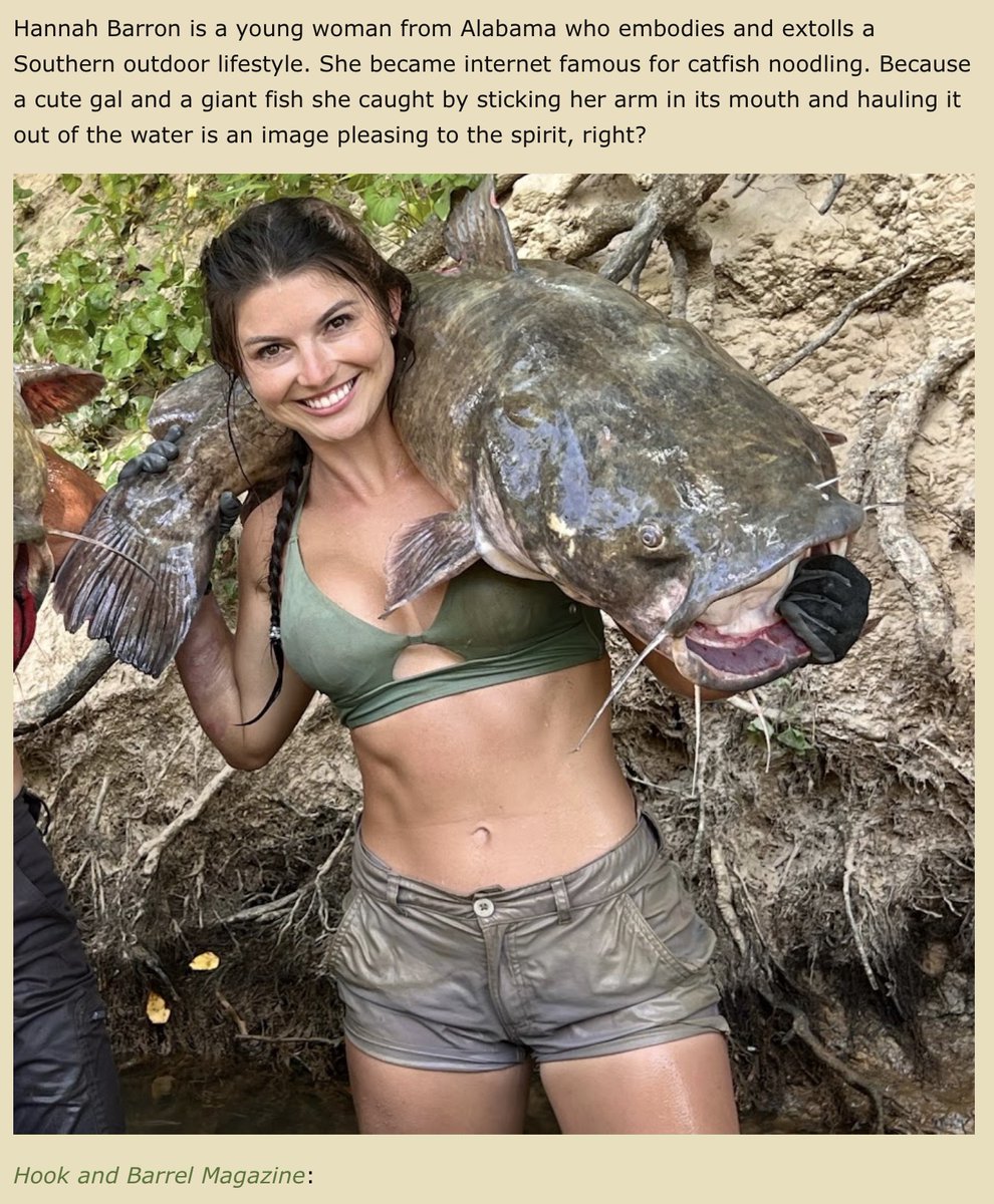Luv2Read01's tweet photo. @Xtremefootage She’s noodling and she’s not Russian. https://t.co/66iMyAWr5X